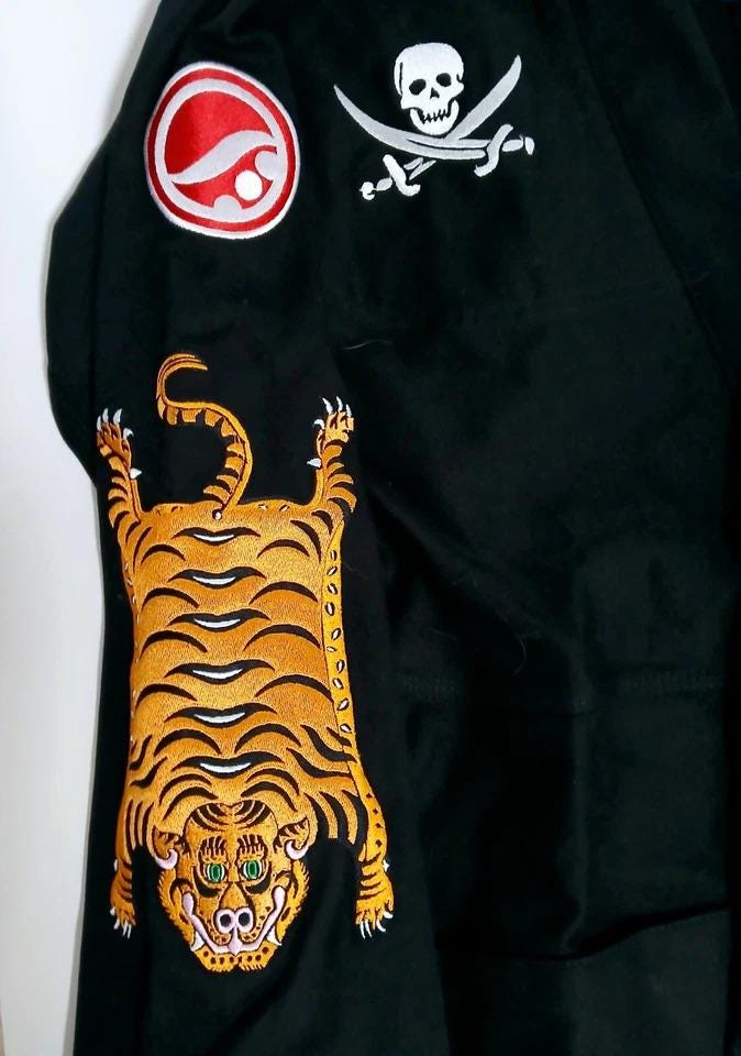 Neighborhood X Shoyoroll Black Jiu Jitsu Gi: Tiger Kimono Uniform
