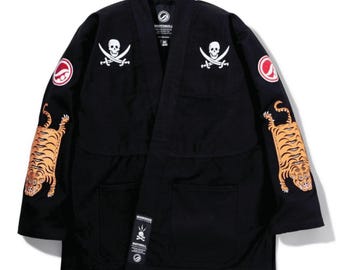 Neighborhood X Shoyoroll Black Jiu Jitsu Gi: Tiger Kimono Uniform