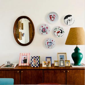 quirky kitchen decor eclectic wall plate