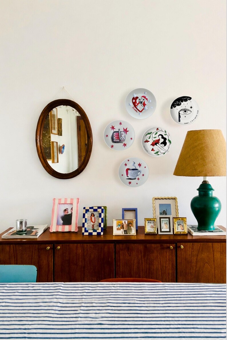 quirky kitchen decor eclectic wall plate