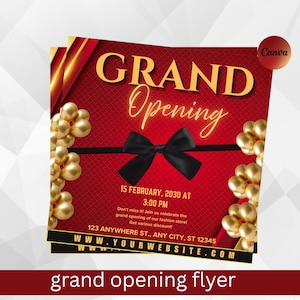 Grand Opening Flyer – Editable Business Event Template for New Store Launch, Services, or Pop-Up Shops | Instagram-Ready Digital Design