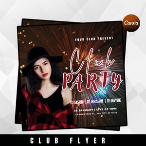 DIY Hookah Flyer for Lounge Events | Editable Bar Party Template | Smoke Night Club Flyer | Printable Hookah Party Invite