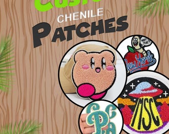 Custom Chenille Patches: Varsity Letter, Iron On or Sew On