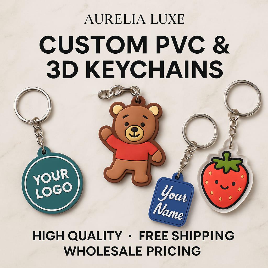 Custom 3D PVC Keychain: Personalized Logo, Soft Rubber Keychains