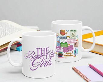Book Club Girls Coffee Mug: Booktok Tea Cup, Literary Library Gift
