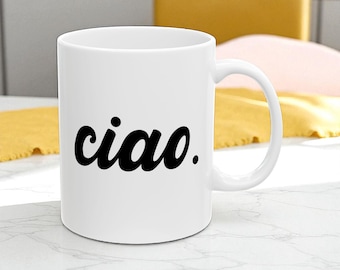 Preppy Ciao Summer Mug: La Dolce Vita Coffee Cup, Traveller Mug