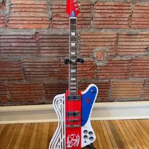 Custom 3D Printed Firebird Style Electric Guitar - Full Sized, Fully Playable - Handmade to order