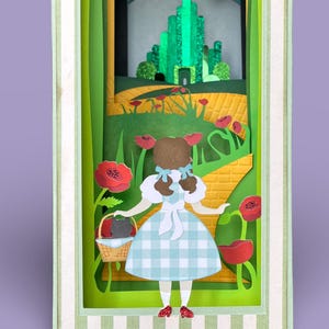 3D Wizard of Oz Book Nook SVG