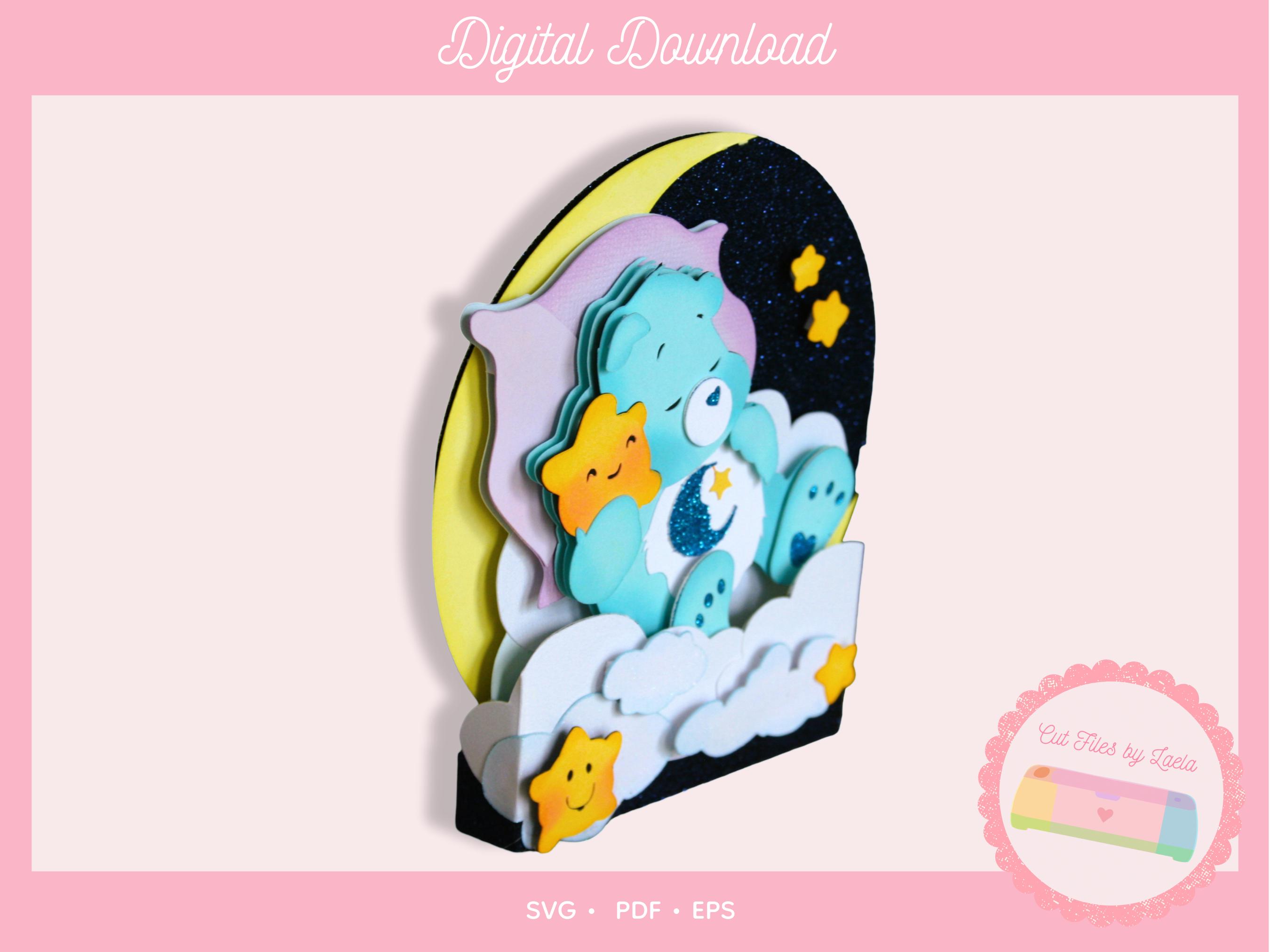 Sleepy Ranger Card.pdf Sleepy Bear 3D Box Card SVG | Kids Card Cut File (digital Download - Etsy