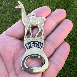 LLAMA Brass Bottle Opener
