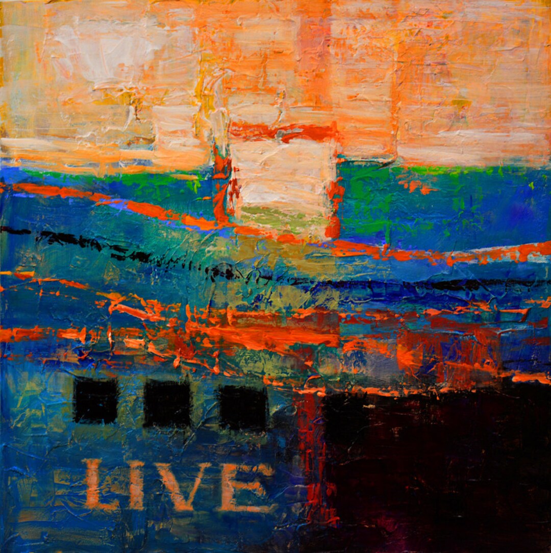 Original 30in X 30in Decorative Abstract Art on Canvas With Etsy