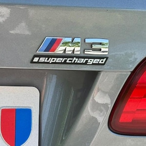 BMW competition-like &quot;supercharged&quot; emblem for boosted E9x M3