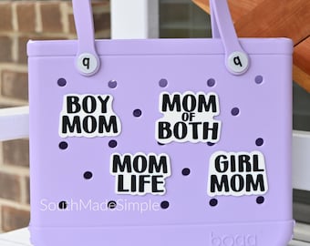 Mom Life Bogg Bag Button, Mom Life Bogg Bag Charm, Beach Bag Charm, Bogg Bag Gift, Boy Mom Girl Mom Bogg Charm, Bogg Bag Accessories