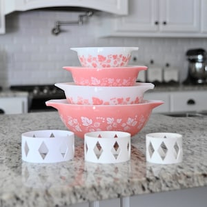 Set of 3 Pyrex Mixing Cinderella Bowl Display Stands 3D Printed