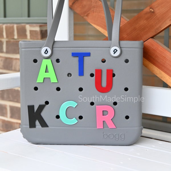 Bogg Bag Letter Buttons, 3D Printed Bogg Bag Buttons, Bogg Bag Accessories, Bogg Bag Charms, Bogg Letter Charms, Water Resistant Bogg Button