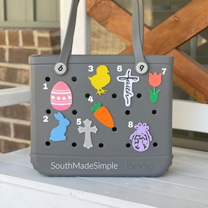 Easter Spring Bogg Bag Charms, Bogg Bag Buttons, Bogg Bag Accessories, Bogg Bag Bits, Simply Southern Bag Charms, 3D Printed Bogg Bag Charms