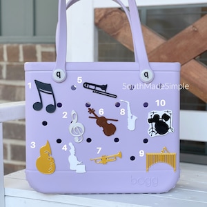 Band Music Bogg Bag Charms, Bogg Bag Buttons, Bogg Bag Accessories, Bogg Bag Gifts, Music Themed Bogg Bag, Bogg Bag Bits, Simply Southern
