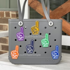 Foam Finger Football Bogg Bag Charms, Bogg Bag Buttons, Bogg Bag Accessories, Simply Tote Charm, Bogg Bag Tags, Bogg Bag Gifts, Bogg Bag Bit
