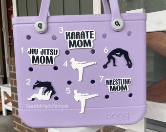 Karate Jiu-Jitsu Wrestling Bogg Bag Charms, Bogg Bag Buttons, Bogg Bag Accessories, Sport Bogg Bag Charms, Custom Bogg Bag Charms