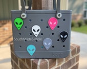 Alien Bogg Bag Charm, Alien Head Bogg Bag Accessories, Bogg Bag Buttons, Bogg Bag Bits, Bogg Bag Jibitz, Simply Southern Bag Charms, Bogg