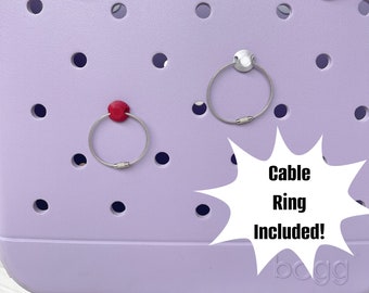 Bogg Bag Cable Ring Attachment, Bogg Bag Ribbon Holder, Bogg Bag Accessories, Bogg Bag Buttons, Bogg Bag Charms, Bogg Bag Cable, Bogg Bag