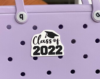 Class of - Bogg Bag Button, Graduation Bogg Bag Charm, Beach Bag Charm, Bogg Bag Gift, Bogg Charm, Bogg Bag Accessories, Bogg Bag Gift