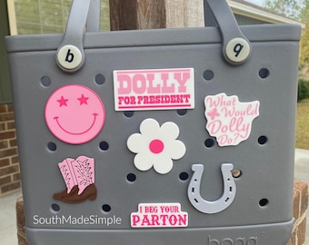 Country Western Cowgirl Bogg Bag Charms, Bogg Bag Accessories, Bogg Bag Buttons, Bogg Bag Tag, Custom Bogg Bag Charms, Simply Southern Bag