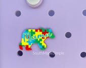 Autism Awareness Autism Mom Mama Bear Bogg Bag Charm, Bogg Bag Buttons, Bogg Bag Accessories, Custom Bogg Bag, Bogg Bag Jibitz, Bogg Bag Tag