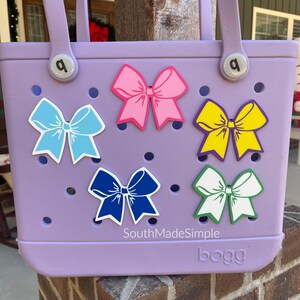 Preppy Ribbon Bow Bogg Bag Charm, Bogg Bag Buttons, Bogg Bag Accessories, Custom Bogg Bag, Bogg Bag Jibitz, Coquette Bogg Bag, Bogg Bag Tags