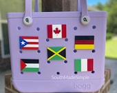 Flag Bogg Bag Charms, Custom Bogg Bag Charms, Bogg Bag Accessories, Bogg Bag Jibitz, Bogg Bag Tags, Simple Modern Bag Charms, Bogg Bag Gifts