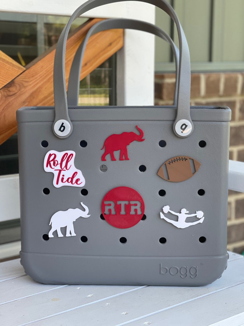 Alabama Crimson Tide 3D Printed Bogg Bag Buttons, Bogg Bag Charms, Bogg Bag Accessories, Football Bogg Bag Buttons, Roll Tide Bogg Bag 