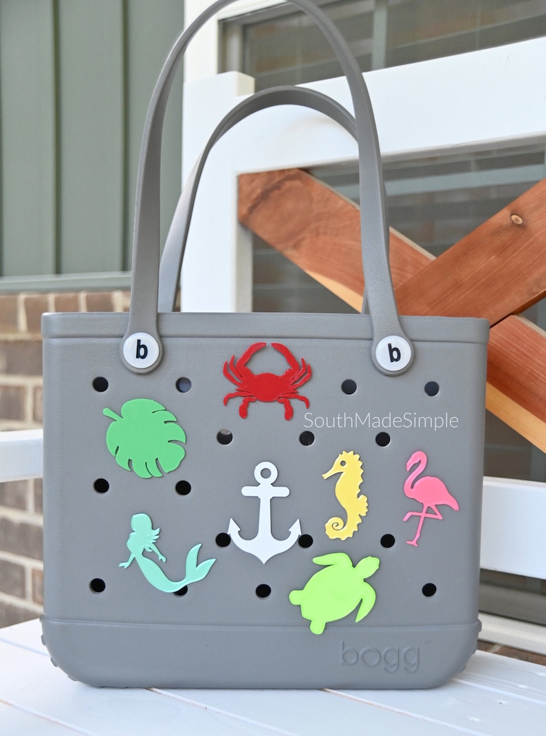 Water Resistant 3D Printed Sea Creature Bogg Bag Buttons, Bogg Bag Charms, Bogg Bag Accessories, Pool Bag Charms, Beach Bag Charms 
