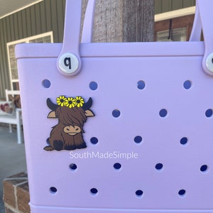 Highland Cow Bogg Bag Charm, Farm Animal Bogg Bag Charms, Bogg Bag Buttons, Bogg Bag Accessories, Bogg Bag Jibitz, Custom Bogg Bag Charms