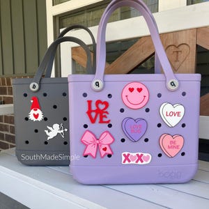 Valentine&#39;s Day Bogg Bag Charms, Bogg Bag Buttons, Bogg Bag Bits, Bogg Bag Accessories, Bogg Bag Valentine, Simply Southern Bag Charms, Bogg