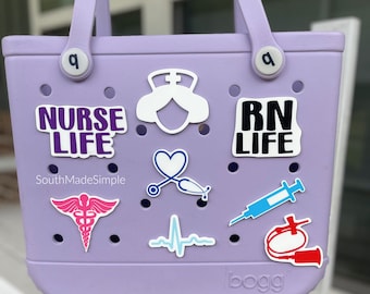 Nurse Medical Field Bogg Bag Buttons, Bogg Bag Charms, Bogg Bag Accessories, 3D Printed Bogg Bag Charms, Bogg Bag Gifts, Simply Bag Charms