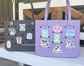 Zodiac Astrology Sign Bogg Bag Charm, Bogg Bag Buttons, Bogg Bag Accessories, Custom Bogg Bag, Bogg Bag Jibitz, Bogg Bag Gifts