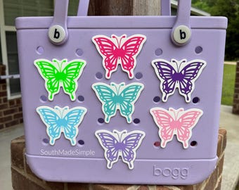 Large Size Butterfly Bogg Bag Charms, Butterfly Bogg Bag Accessories, Custom Bogg Bag, Bogg Bag Tags, Bogg Bag Buttons, Bogg Bag Jibitz