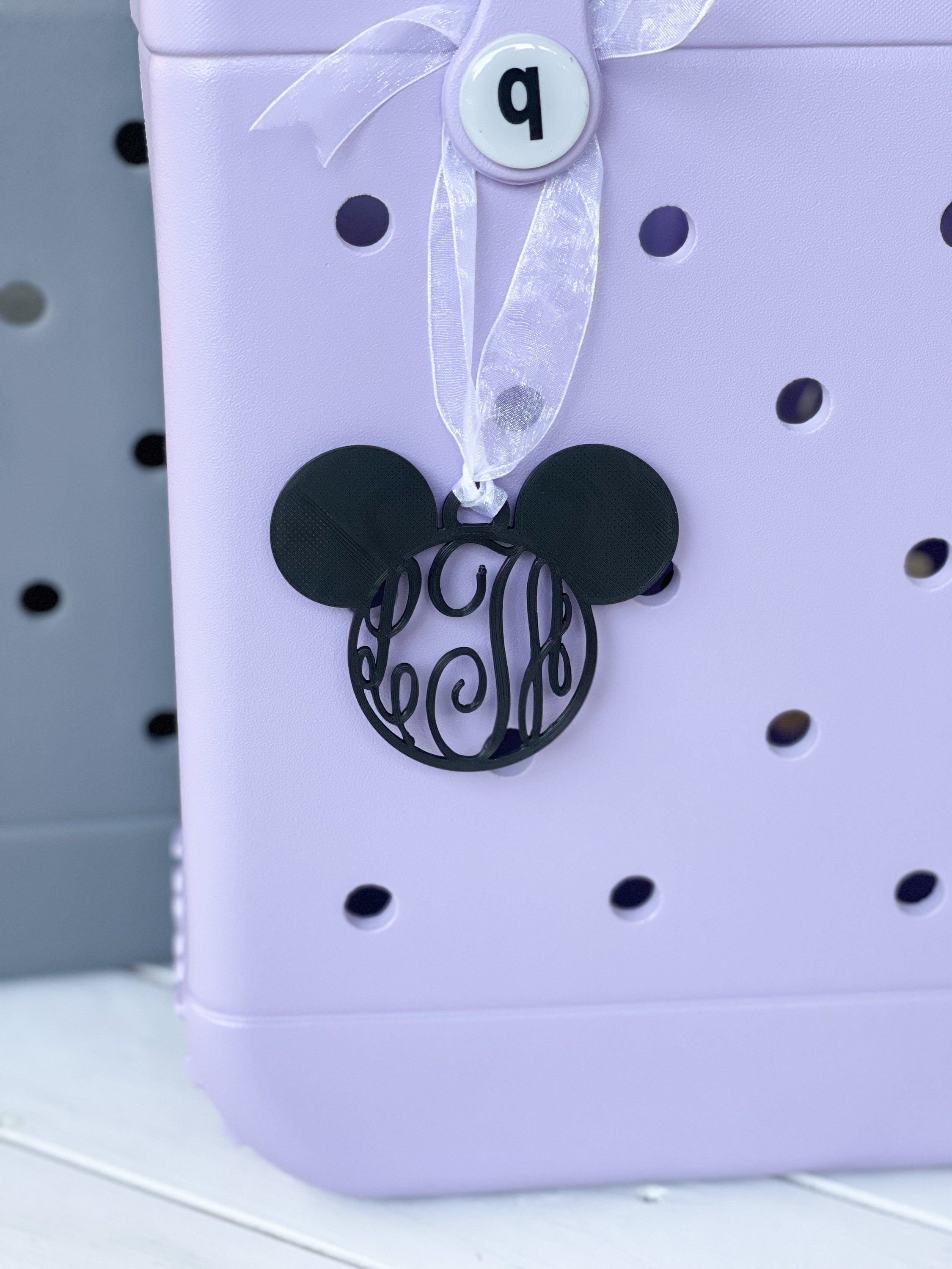 Mickey Mouse Bag Charm Water Resistant Bogg Bag Accessories 