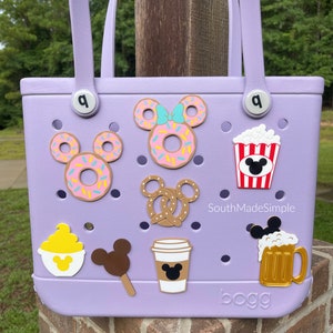 Park Snack Bogg Bag Charms, Bogg Bag Buttons, Bogg Bag Accessories, Custom Bogg Bag, Bogg Bag Jibitz, Simple Modern Bag Charms, Mickey Bogg
