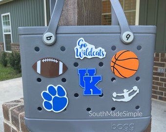 Kentucky Bogg Bag Charms, School Mascot Bogg Bag Charms, Football Bogg Bag, Bogg Bag Buttons, Bogg Bag Accessories, Custom Bogg Bag Charms