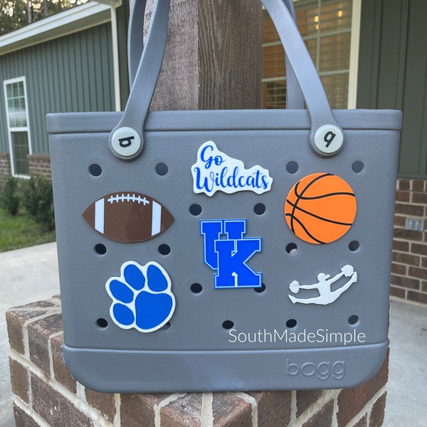 Kentucky Bogg Bag Charms, School Mascot Bogg Bag Charms, Football Bogg Bag, Bogg Bag Buttons, Bogg Bag Accessories, Custom Bogg Bag Charms