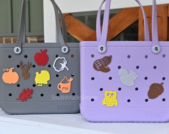 Water Resistant 3D Printed Fall Themed Bogg Bag Buttons, Bogg Bag Charms, Bogg Bag Accessories, Pool Bag Charms, Beach Bag Charms