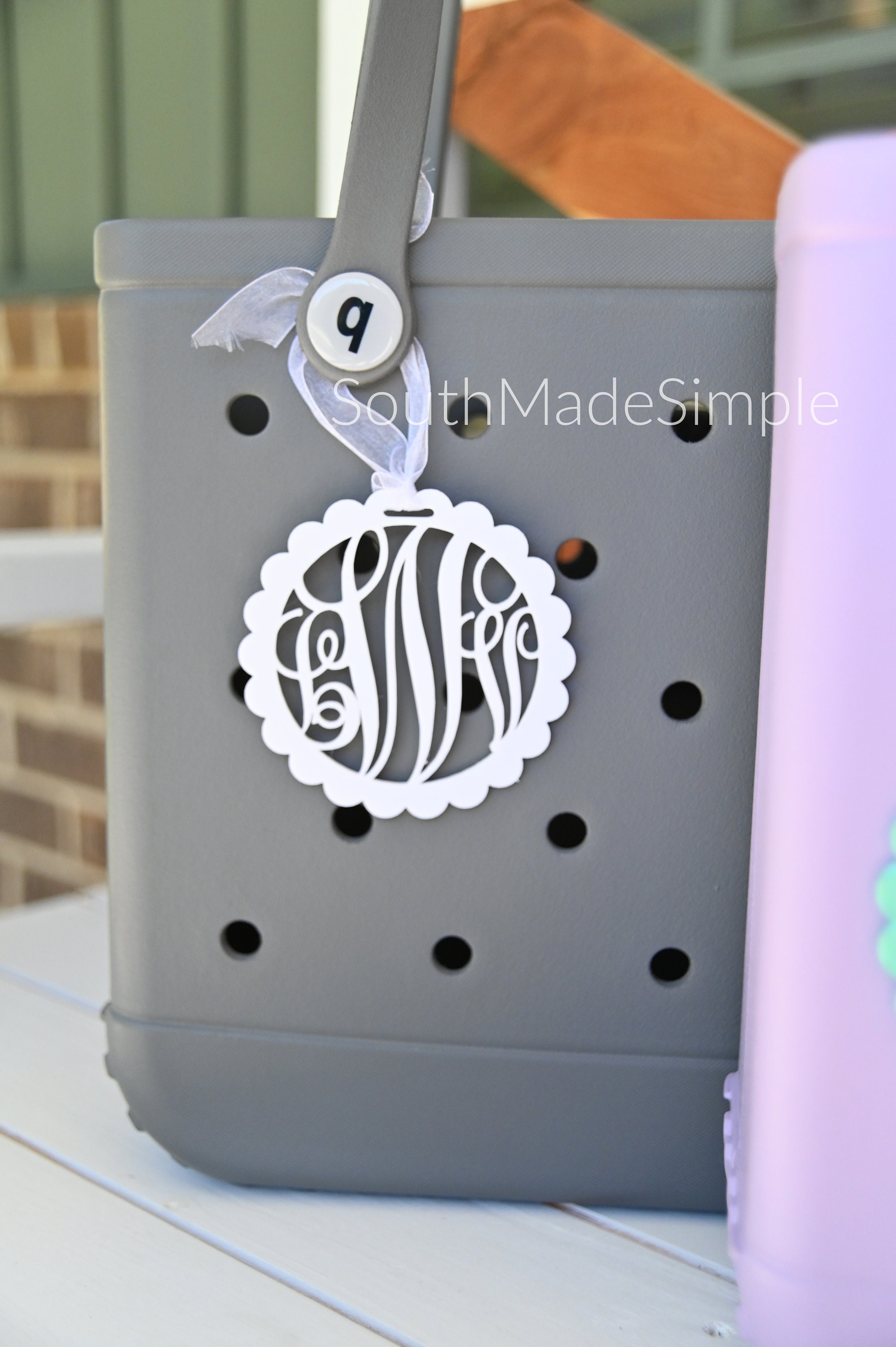 Water Resistant 3D Printed Monogram Bogg Bag Tag Monogram Bag -  UK