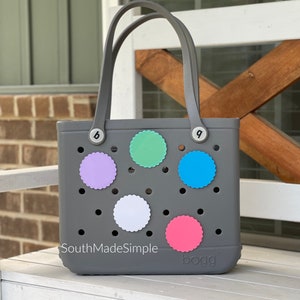 Bogg Bag Scallop Edge Blank Charms, Bogg Bag Blank Buttons, Bogg Bag Accessories, Bogg Bag Circle Buttons, Bogg Bag Charms, Bogg Bag Gifts