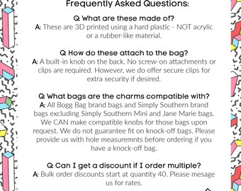 Custom Bogg Bag Charms – The Palmetto Boutique