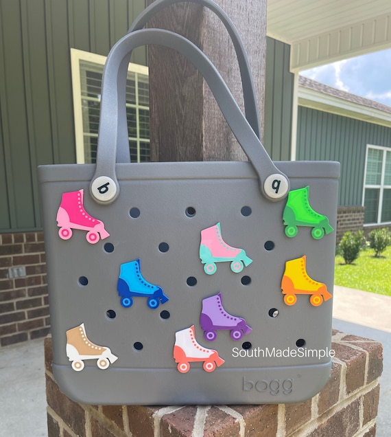 Bob Bag Tote Accessories Blue Sequin Letter Charms For Bogg Bags