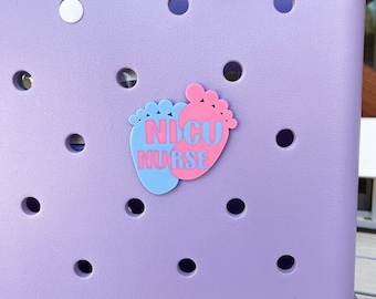 NICU Nurse Bogg Bag Button, Bogg Bag Charm, Nurse Bogg Bag, Baby Bogg Bag, Bogg Bag Accessories, Bogg Bag Bits, Simply Southern Bag