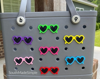 Sunglasses Beach Summer Bogg Bag Charms, Bogg Bag Buttons, Custom Bogg Bag Charms, Beach Bogg Bag, Cute Bogg Bag Accessories, Beach Bag