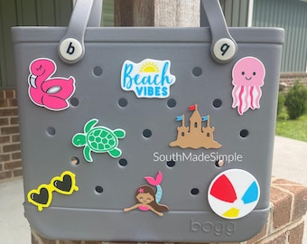 Summer Beach Pool Bogg Bag Charms, Bogg Bag Accessories, Bogg Bag Buttons, Summer Beach Bag, Custom Bogg Bag, Bogg Bag Tags, Pool Bogg Bag