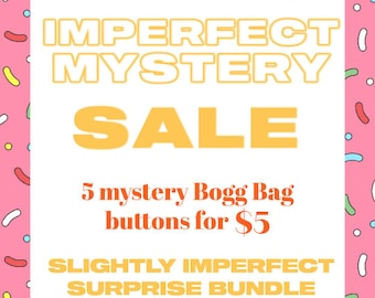 Slightly Imperfect Mystery Bogg Bag Button Bundle of 5, Bogg Bag Accessories, Bogg Bag Charms, Bogg Bag Buttons, Bogg Bag Sale